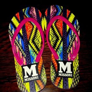 Missoni flip flops